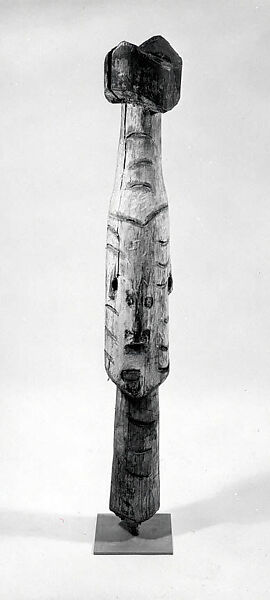Fireplace Pole, Wood, Asmat people 