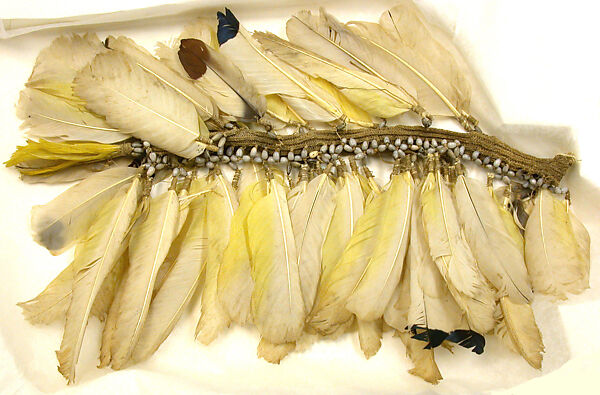 Ornament, Feathers, fiber, seeds, Asmat people
