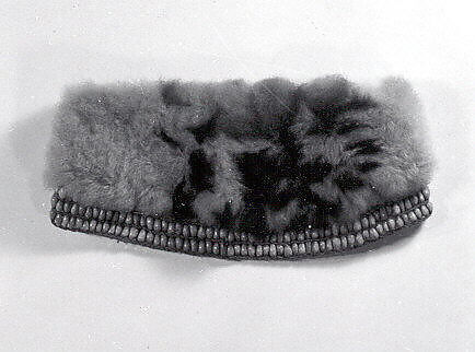 Head Ornament, Cuscus fur, fiber, seeds, Asmat people 