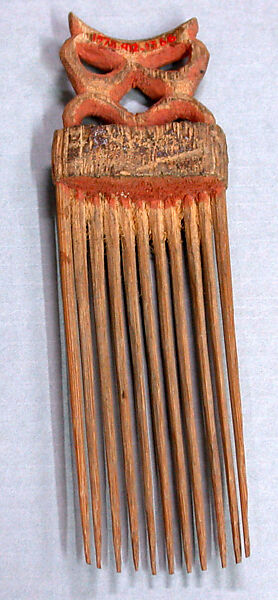 Comb, Bamboo, paint, Asmat people