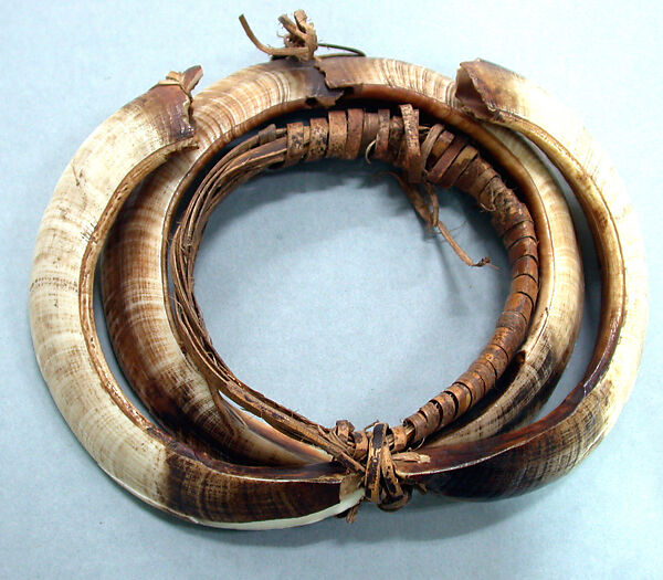 Arm Band, Pig tusks, fiber, Asmat people 