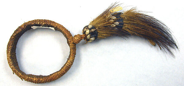 Arm Band, Fiber, resin, feathers, seeds, Asmat people 