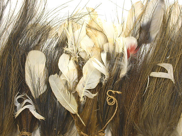 Ornament, Feathers, fiber, Asmat people