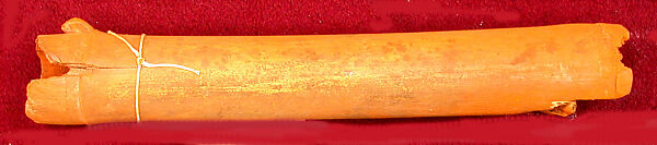 Tube of Ocher Pigment, Bamboo, ocher, Asmat people 
