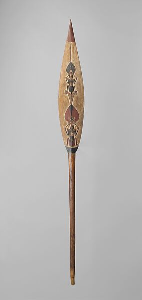 Kokorra (ceremonial paddle), Buka Island artist, Wood, paint, Bougainville Island