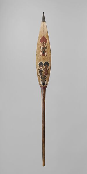 Paddle (Hose), Wood, paint, Bougainville or Buka Island 
