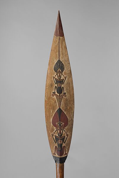Kokorra (ceremonial paddle), Buka Island artist, Wood, paint, Bougainville Island