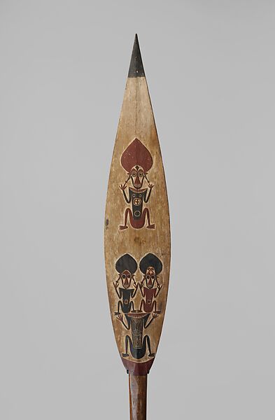 Kokorra (ceremonial paddle), Buka Island artist, Wood, paint, Bougainville Island
