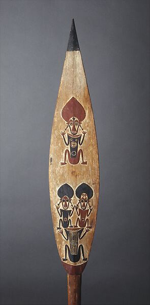 Kokorra (ceremonial paddle), Buka Island artist, Wood, paint, Bougainville Island