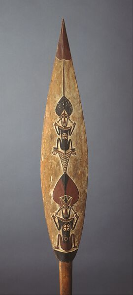 Kokorra (ceremonial paddle), Buka Island artist, Wood, paint, Bougainville Island