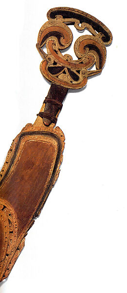 Canoe Prow Charm (Munkuris), Wood, paint, Massim region