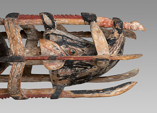 Funerary Carving (Malagan), Wood, paint, shell, beads, Northern New Ireland