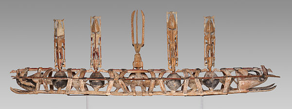 Funerary Carving (Malagan), Wood, paint, shell, beads, Northern New Ireland