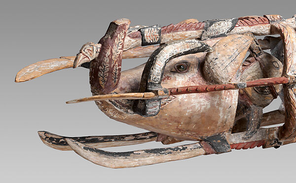 Funerary Carving (Malagan), Wood, paint, shell, beads, Northern New Ireland