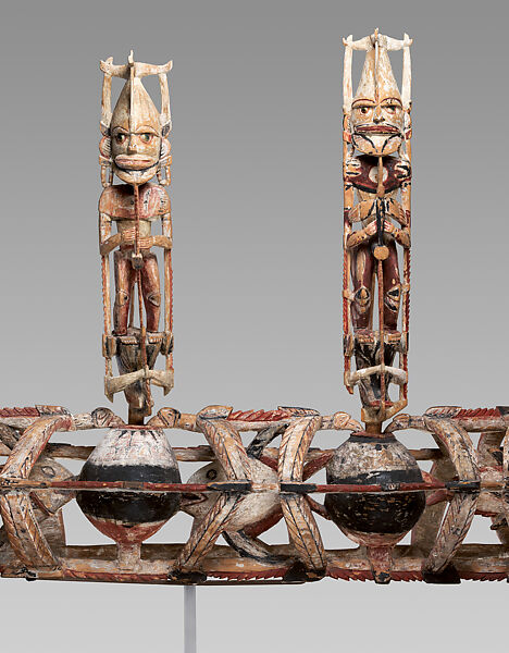 Funerary Carving (Malagan), Wood, paint, shell, beads, Northern New Ireland