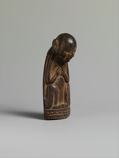 Finial of a Ritual Staff or Lime Spatula, Wood, Massim region 