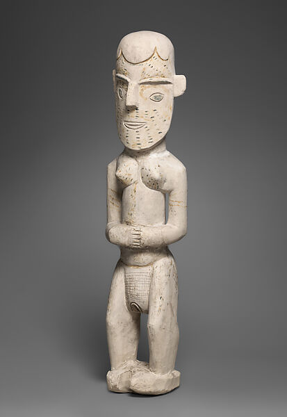 Funerary Figure (Kulap), Chalk, paint, Southern New Ireland