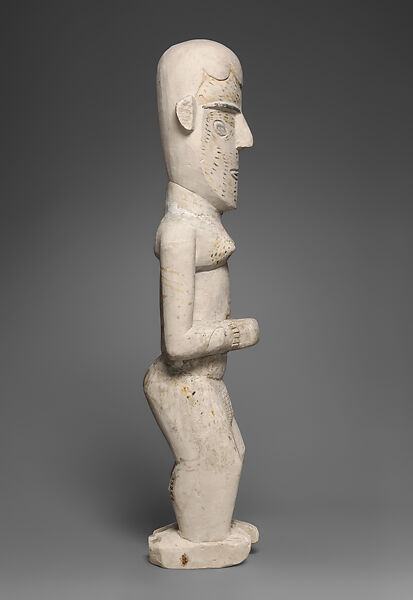 Funerary Figure (Kulap), Chalk, paint, Southern New Ireland