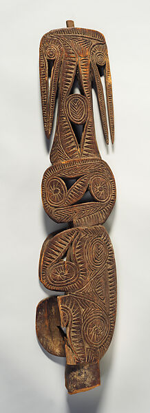 Canoe Prow, Wood, Iwam people