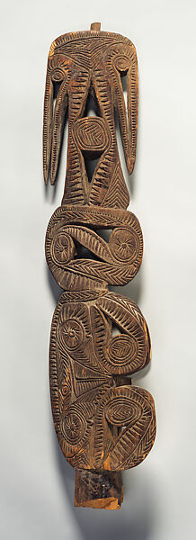 Canoe Prow, Wood, Iwam people