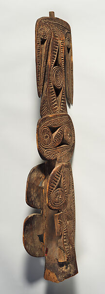 Canoe Prow, Wood, Iwam people