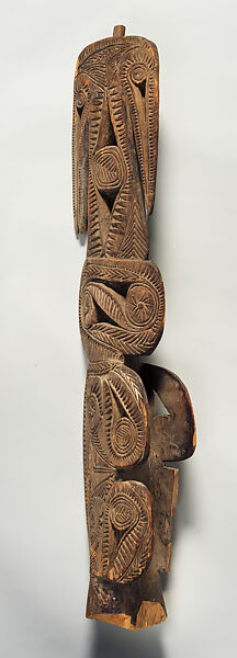 Canoe Prow, Wood, Iwam people