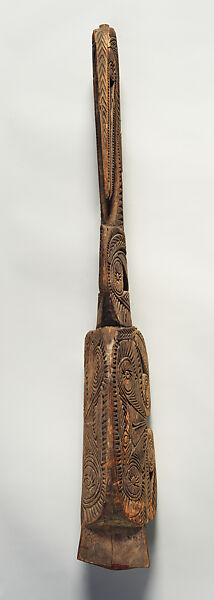 Canoe Prow, Wood, Iwam people