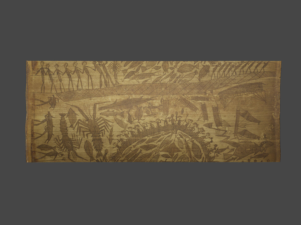 Engraved Bamboo Container (Kare U Ta), Bamboo, pigment, Kanak people