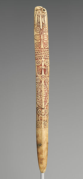 Arm Ornament, Bone, pigment, Abelam people 