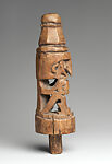 Korwar (charm and stopper), Cenderawasih Bay artist, Wood, Cenderawasih Bay