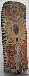 Painting from a Ceremonial House Ceiling, Kwanggi, Kalaba, Sago palm spathe, paint, Kwoma, Kalaba clan