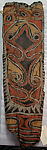 Painting from a Ceremonial House Ceiling, Abwiyeti, Wanyi, Sago palm spathe, paint, Kwoma