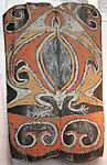 Painting from a Ceremonial House Ceiling, Kwanggi, Kalaba, Sago palm spathe, paint, Kwoma, Kalaba clan