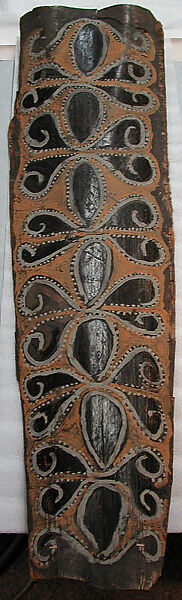 Painting from a Ceremonial House Ceiling, Sakwal, Amachi Kalaba, Sago palm spathe, paint, Kwoma