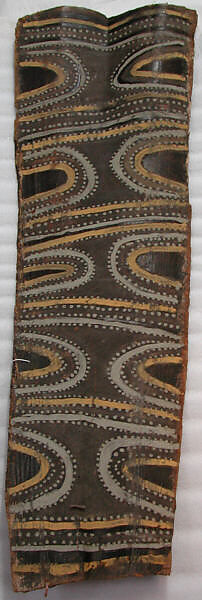 Painting from a Ceremonial House Ceiling, Sakwal, Amachi Kalaba, Sago palm spathe, paint, Kwoma
