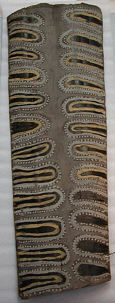 Painting from a Ceremonial House Ceiling, Kulumb, Simberaga Wanyi, Sago palm spathe, paint, Kwoma, Wanyi clan
