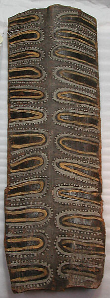 Painting from a Ceremonial House Ceiling, Kulumb, Simberaga Wanyi, Sago palm spathe, paint, Kwoma, Wanyi clan