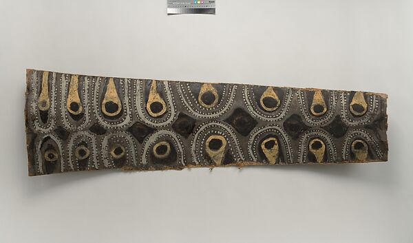 Painting from a Ceremonial House Ceiling, Sakwal, Amachi Kalaba, Sago palm spathe, paint, Kwoma