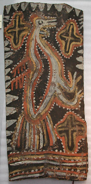Painting from a Ceremonial House Ceiling, Kulumb, Simberaga Wanyi, Sago palm spathe, paint, Kwoma, Wanyi clan