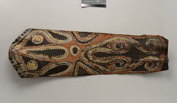 Painting from a Ceremonial House Ceiling, Kulumb, Simberaga Wanyi, Sago palm spathe, paint, Kwoma, Wanyi clan 