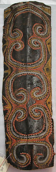 Painting from a Ceremonial House Ceiling, Mburrnggei, Amachi-Kalaba, Sago palm spathe, paint, Kwoma, Amachi-Kalaba clan
