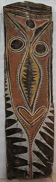 Painting from a Ceremonial House Ceiling, Yuanei, Abgwala Kalaba, Sago palm spathe, paint, Kwoma, Abgwala Kalaba clan