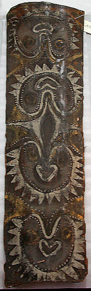 Painting from a Ceremonial House Ceiling, Mundik, Kalaba, Sago palm spathe, paint, Kwoma