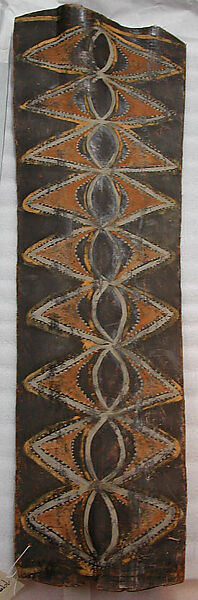 Painting from a Ceremonial House Ceiling, Mundik, Kalaba, Sago palm spathe, paint, Kwoma