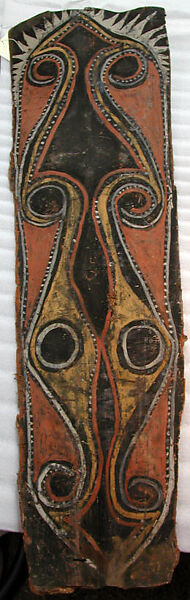 Painting from a Ceremonial House Ceiling, Yuanei, Abgwala Kalaba, Sago palm spathe, paint, Kwoma, Abgwala Kalaba clan