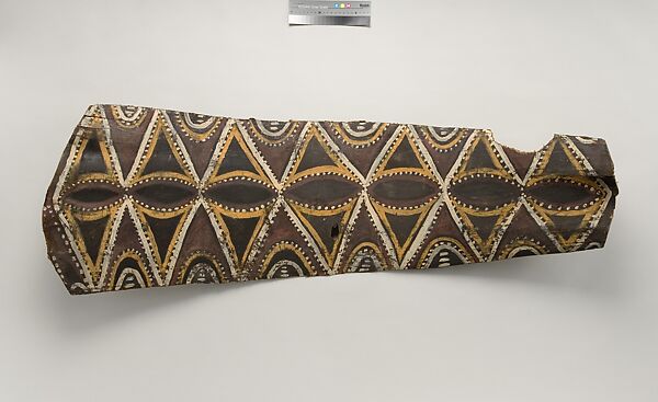 Painting from a Ceremonial House Ceiling, Numei, Amachi Kalaba, Sago palm spathe, paint, Kwoma, Amachi-Kalaba clan 