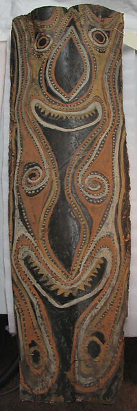 Painting from a Ceremonial House Ceiling, Yinongwut, Sunggwei Wanyi, Sago palm spathe, paint, Kwoma, Sunggwei Wanyi clan