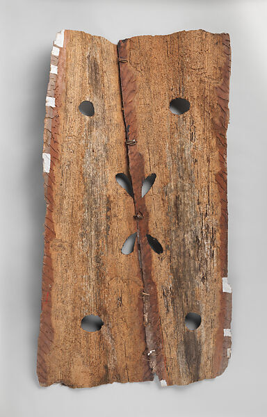 Painting from a Ceremonial House Ceiling, Yuanei, Abgwala Kalaba, Sago palm spathe, paint, Kwoma, Abgwala Kalaba clan