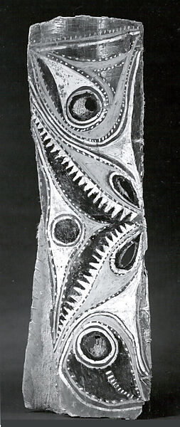 Painting from a Ceremonial House Ceiling, Yuanei, Abgwala Kalaba, Sago palm spathe, paint, Kwoma, Abgwala Kalaba clan