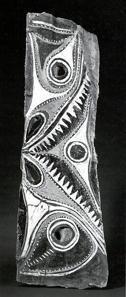 Painting from a Ceremonial House Ceiling, Yuanei, Abgwala Kalaba, Sago palm spathe, paint, Kwoma, Abgwala Kalaba clan